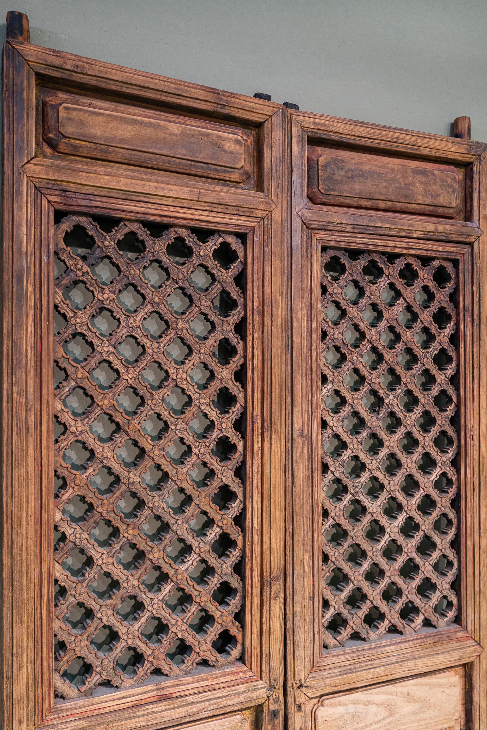 Late 19th Century Chinese Door Panels In Good Condition In Singapore, SG
