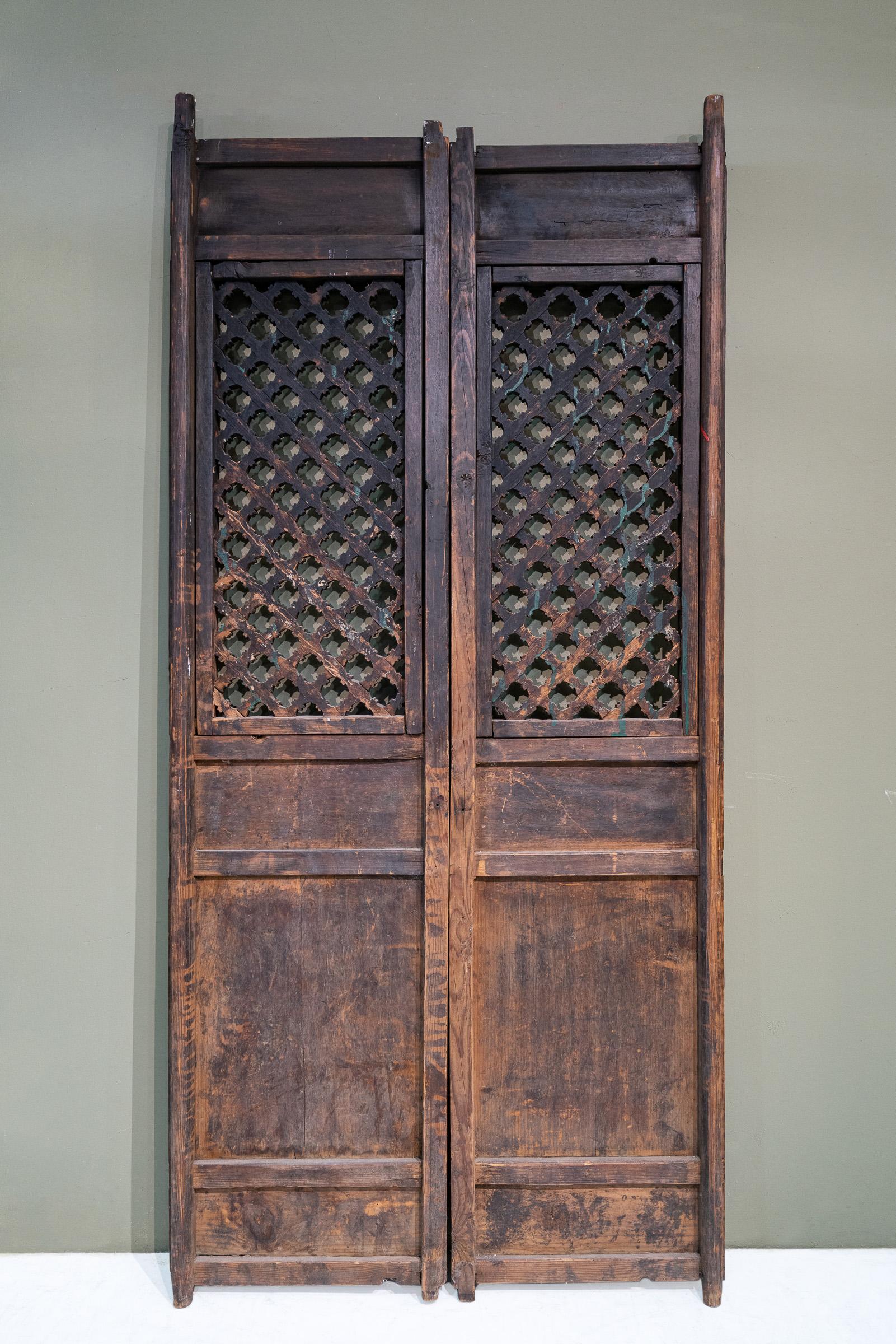 Elm Late 19th Century Chinese Door Panels