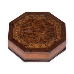Late 19th Century Chinese Eight Sided Parquetry Snack Box