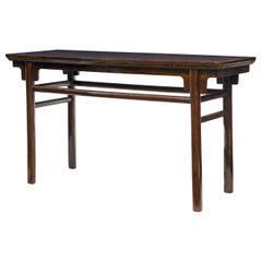 Late 19th Century Chinese Elm Console Table