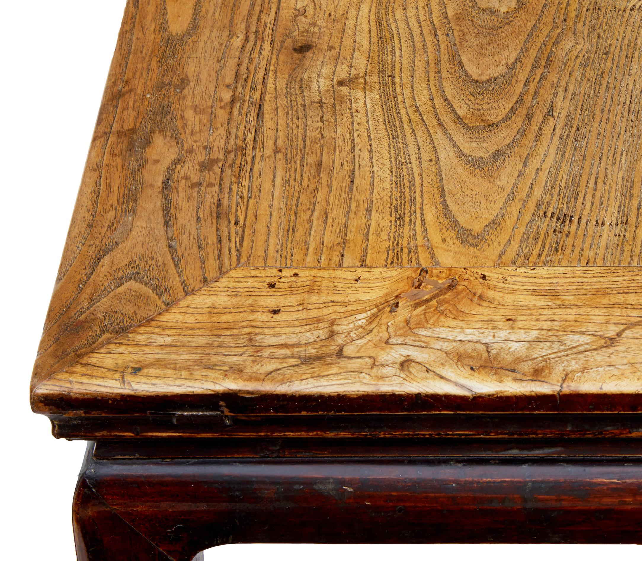 Lacquered Late 19th Century Chinese Elm Stool