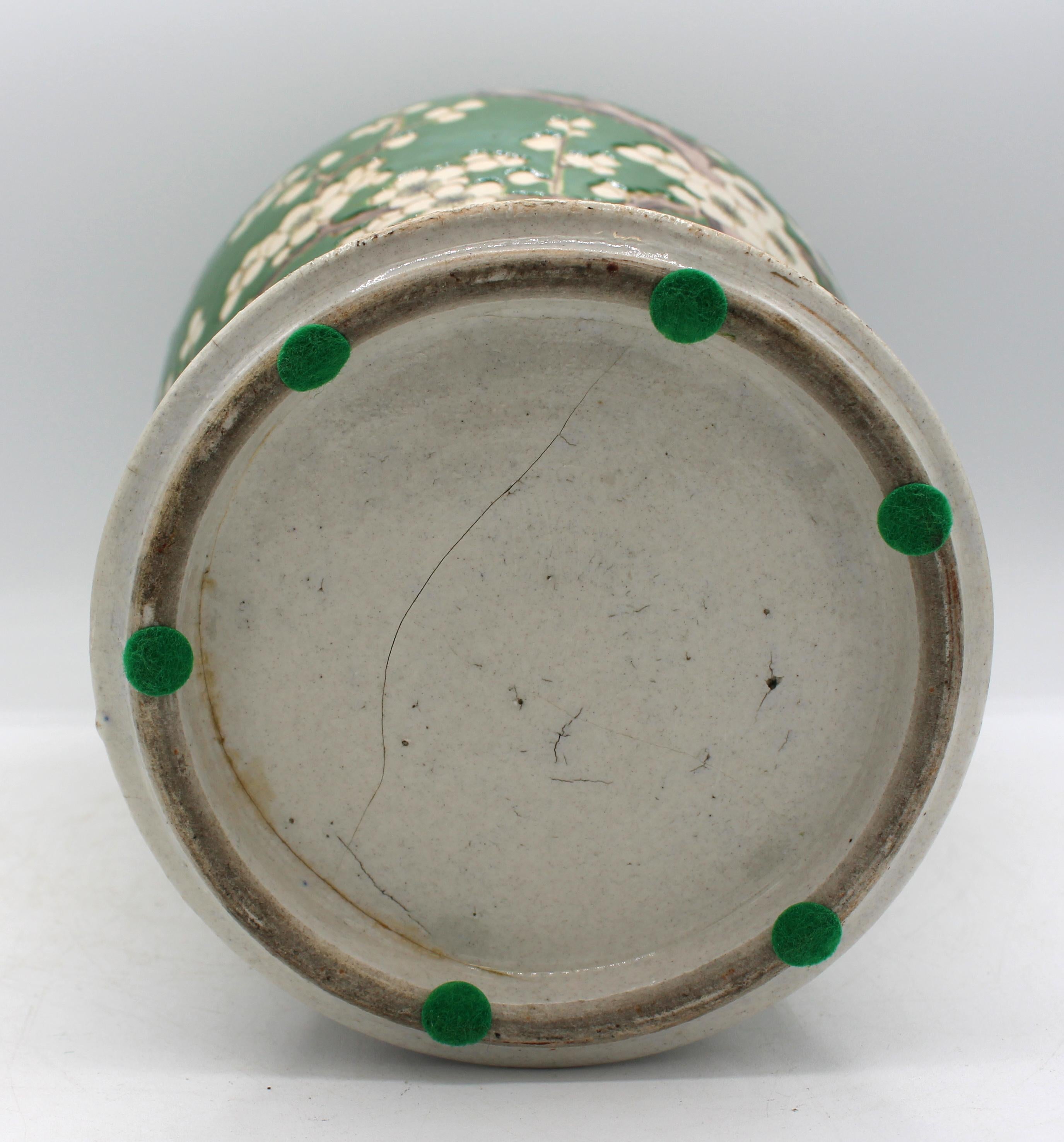 Jarrón de porcelana china de exportación de finales del siglo XIX Chino en venta