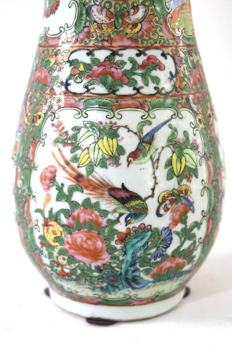 Late 19th Century Chinese Export Rose Medallion Pitcher For Sale 5