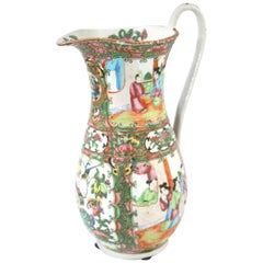 Late 19th Century Chinese Export Rose Medallion Pitcher