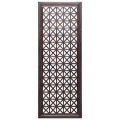 Antique Late 19th Century Chinese Geometric Lattice Panel