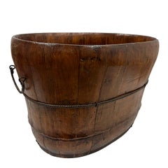Late 19th Century Chinese Hand Made Wooden Wash/Laundry Basin