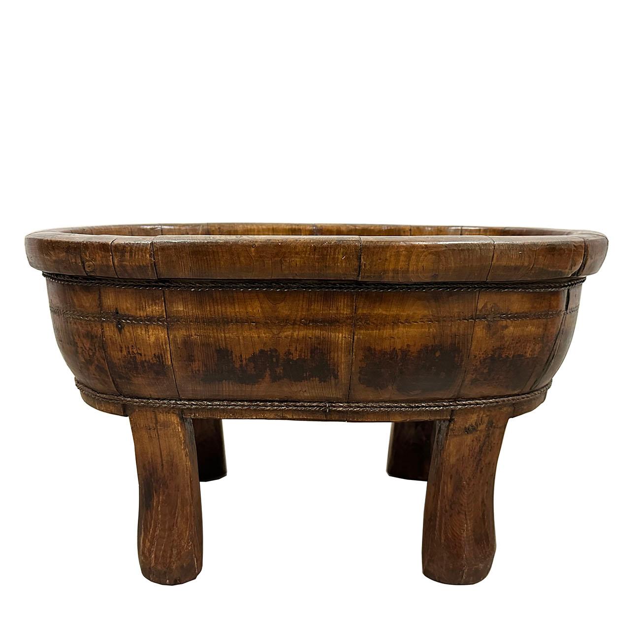 wooden wash tub