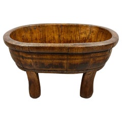 Late 19th Century Chinese Hand Made Wooden Wash/Laundry Basin