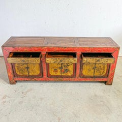 Late 19th Century Chinese Hand Painted Sideboard