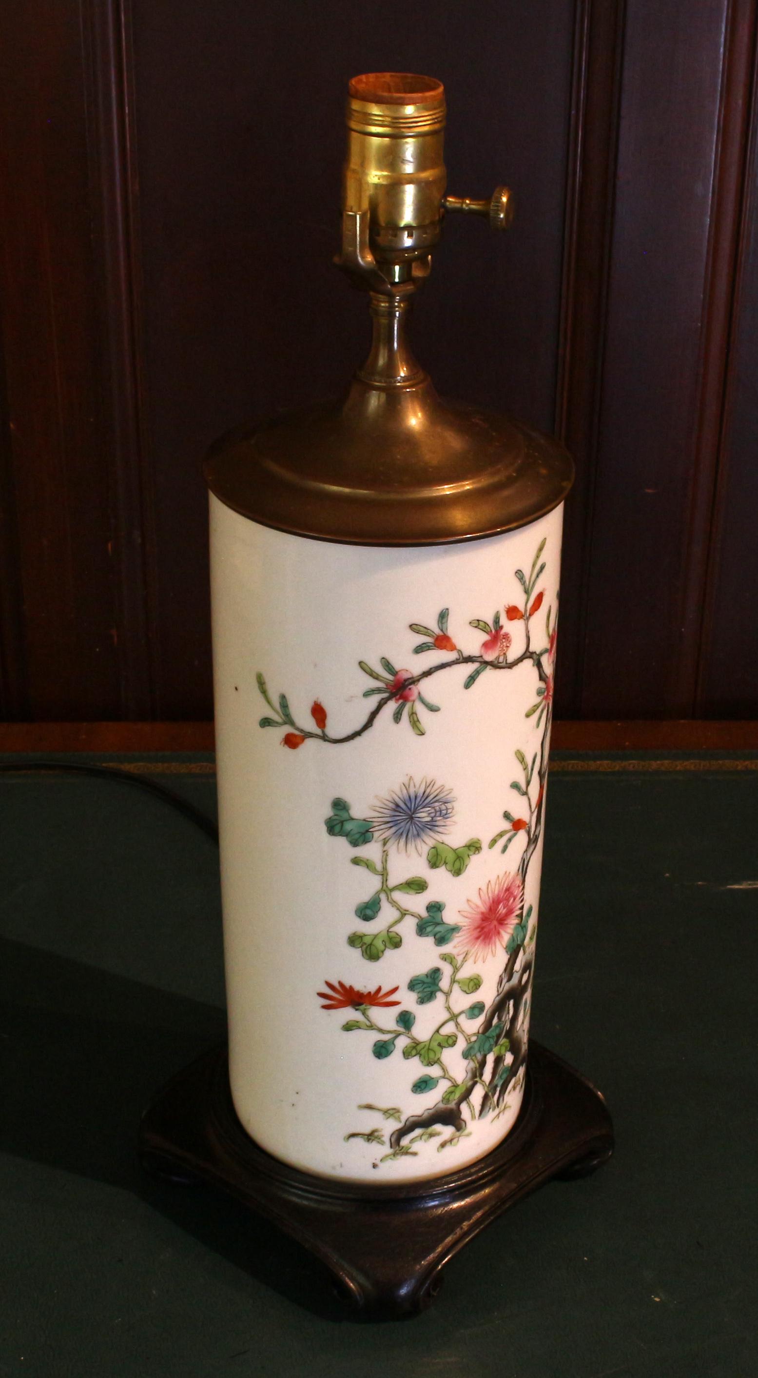 Late 19th Century Chinese Lamp In Good Condition In Chapel Hill, NC