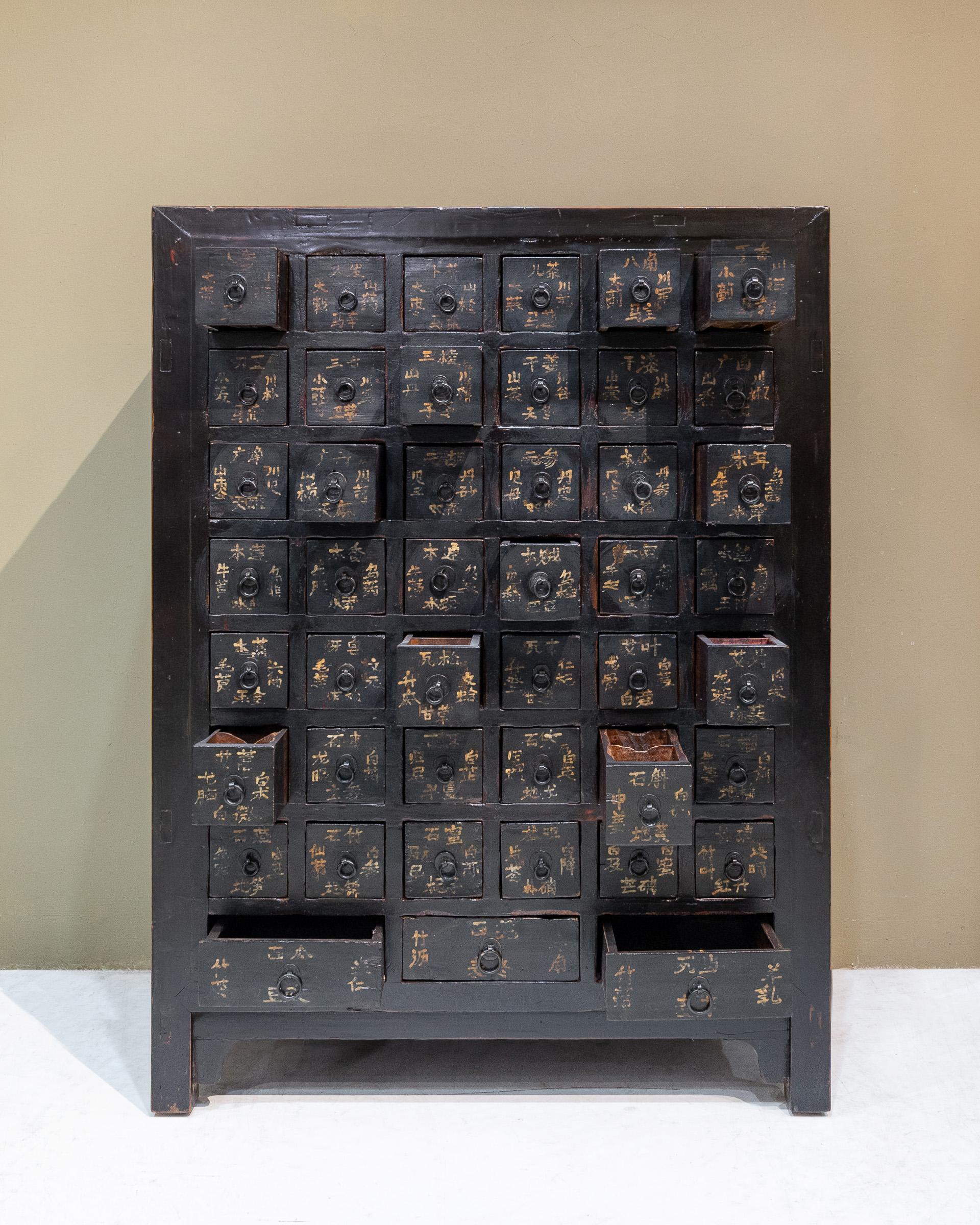 Qing Late 19th Century Chinese Medicine Cabinet