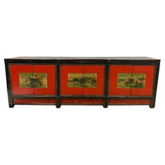Late 19th Century Chinese Mongolia Cabinet/Buffet Table, Sideboard, Credenza