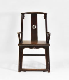 Late 19th Century Chinese Open Armchair