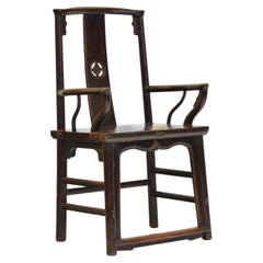 Offener chinesischer Sessel des späten 19. Jahrhunderts