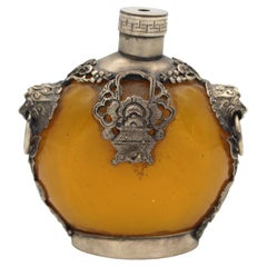Late 19th Century Chinese or Tibetan Beeswax Snuff Bottle
