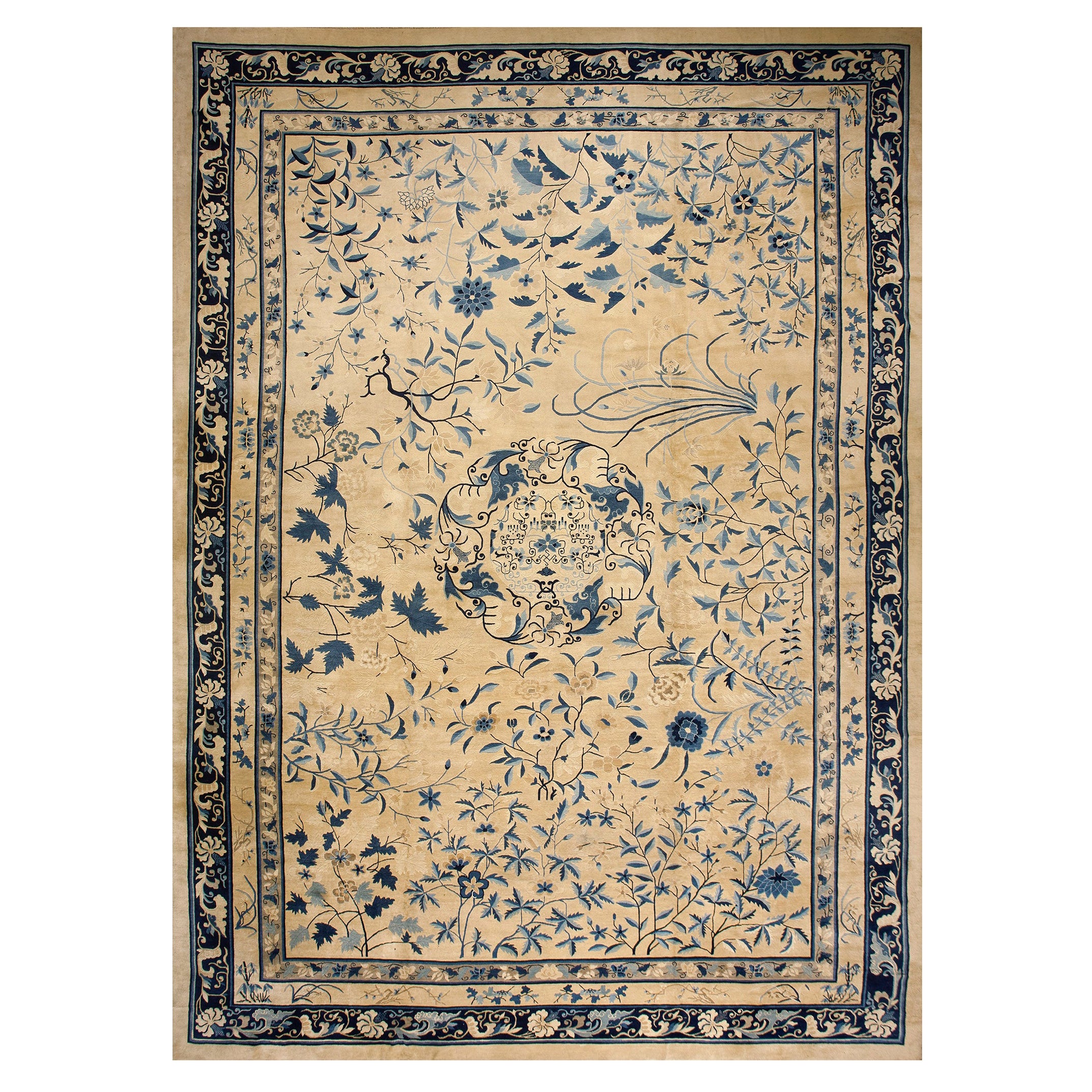 Tappeto cinese di Pechino della fine del XIX secolo ( 13' 9" x 19' 5" - 420 x 592 cm )
