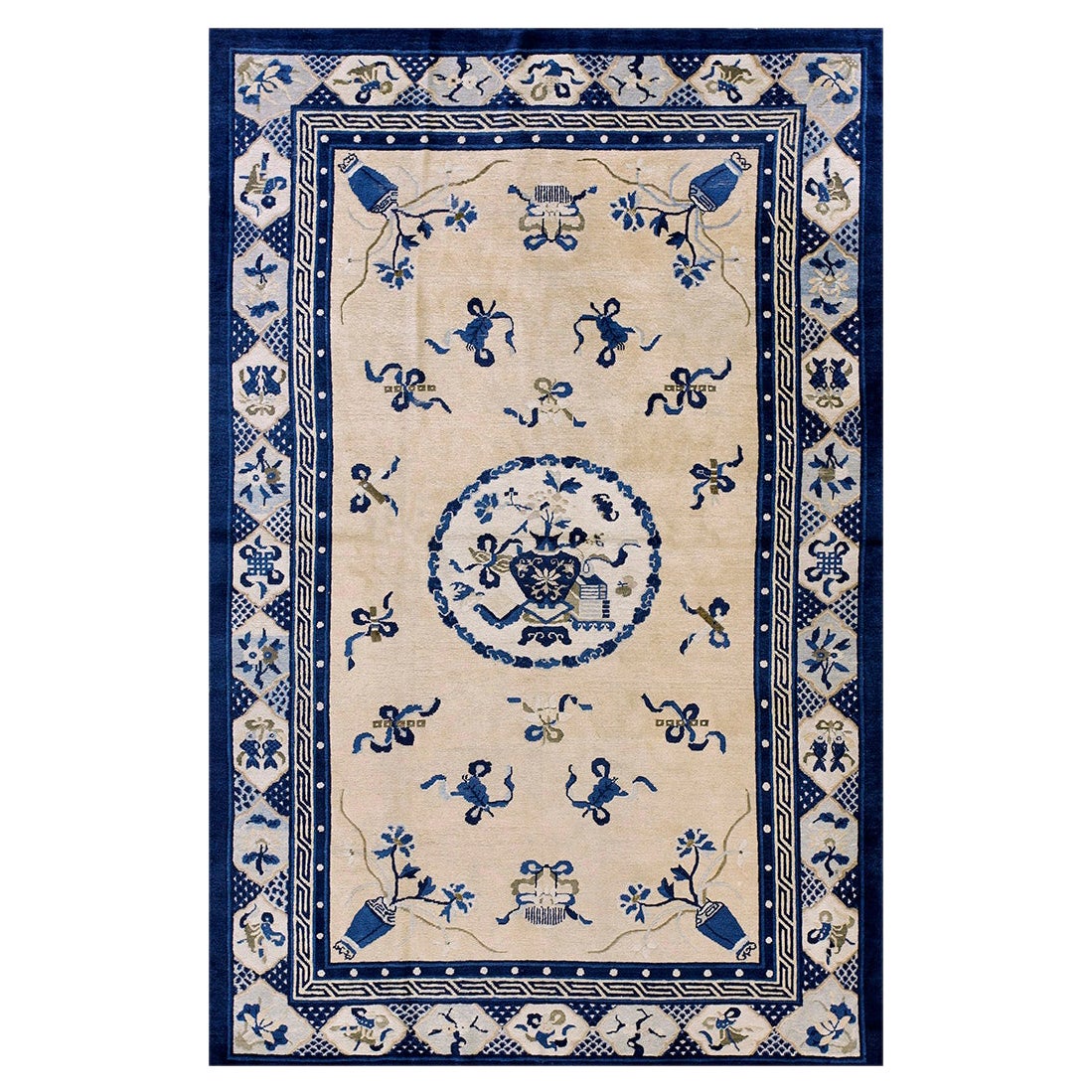 Tapis chinois de Pékin de la fin du 19ème siècle ( 5' x 7'10" - 152 x 240 )