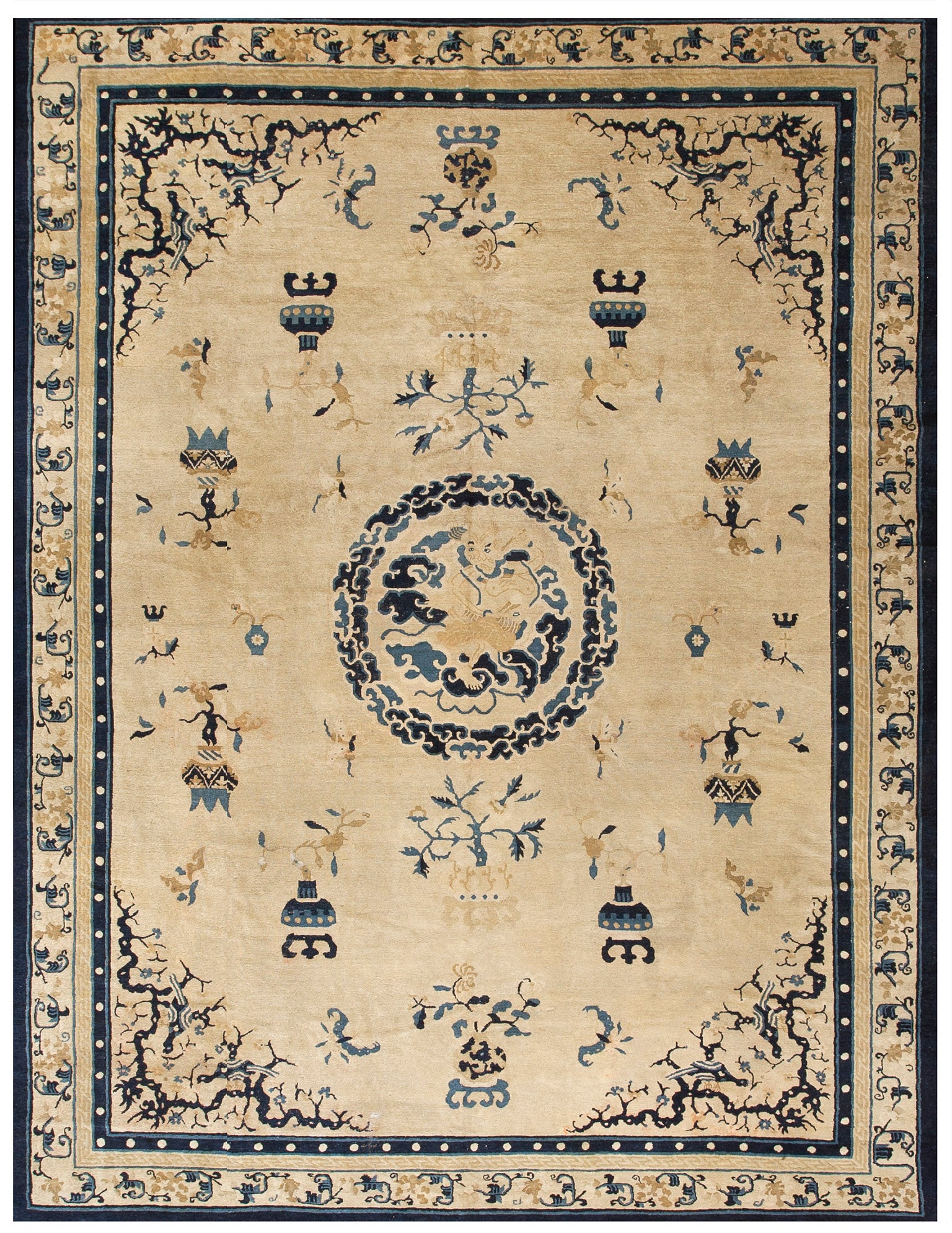 Late 19th Century Chinese Peking Carpet ( 8'8" x 11'5" - 264 x 248 )