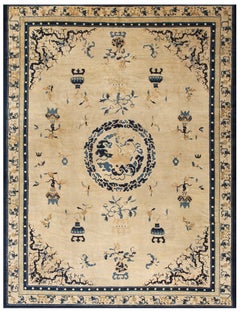 Tapis chinois de Pékin de la fin du 19ème siècle ( 8'8" x 11'5" - 264 x 248 )