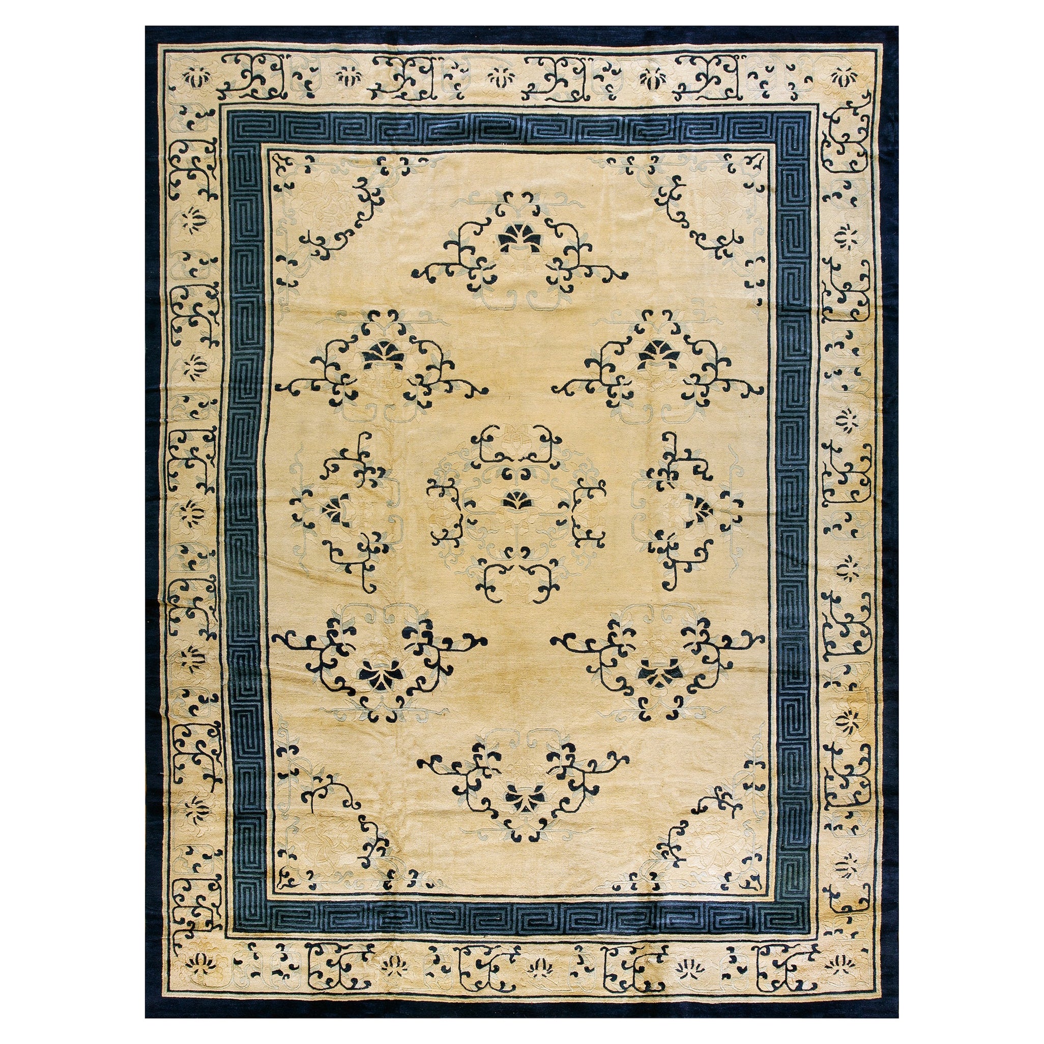 Tapis chinois de Pékin de la fin du 19ème siècle ( 8'9" x 11'6" - 267 x 351 )