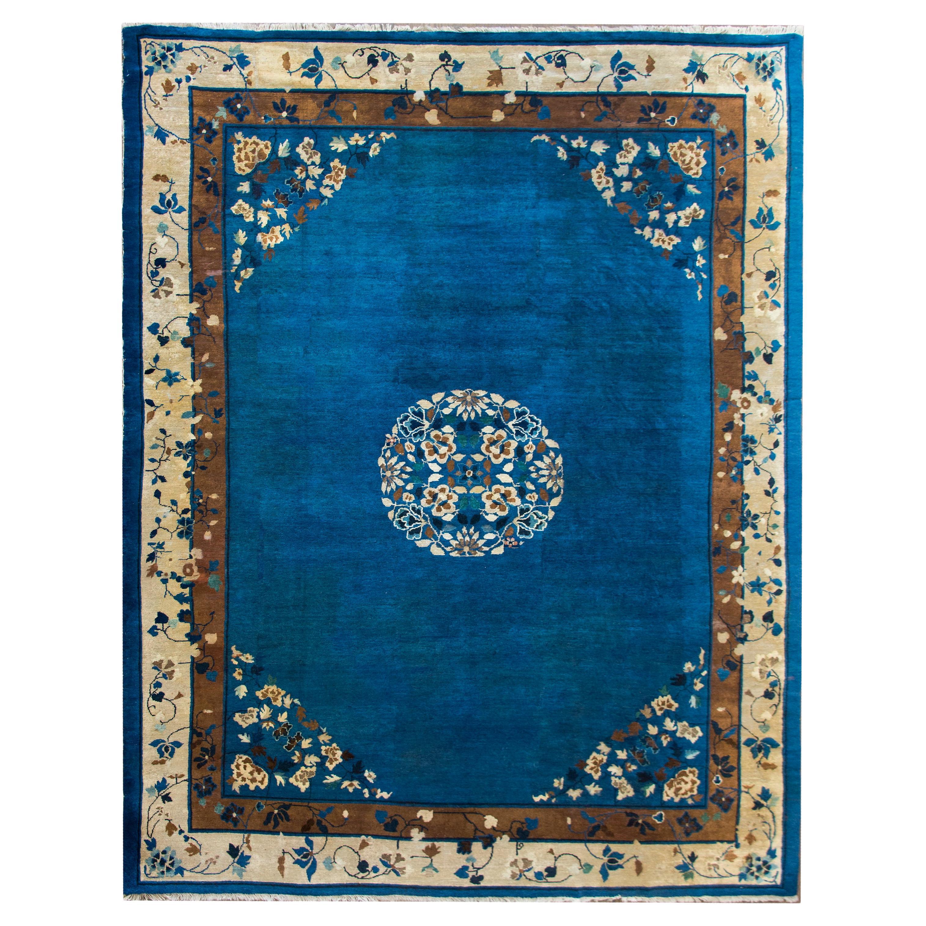 Late 19th Century Chinese Peking Rug For Sale