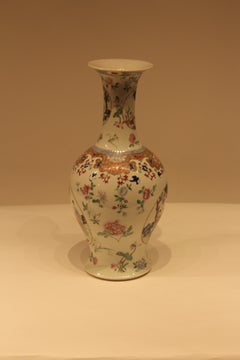 Late 19th Century Chinese Porcelain Vase Painted and Enameled with Figures