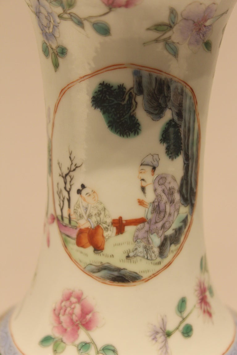 Late 19th Century Chinese Porcelain Vase Painted and Enameled with ...