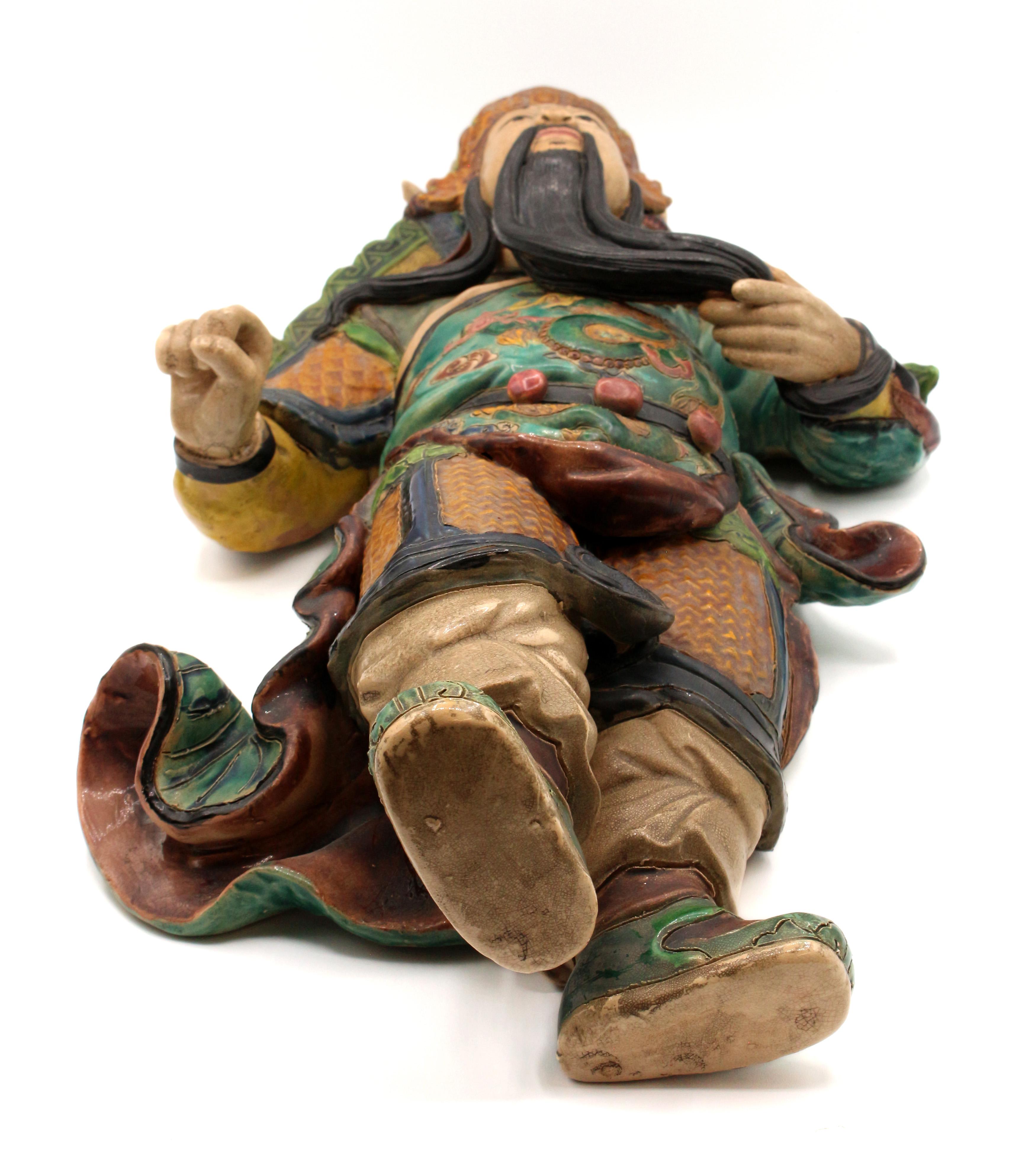 Late 19th Century Chinese Roof Tile Figure 6