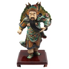 Late 19th Century Chinese Roof Tile Figure