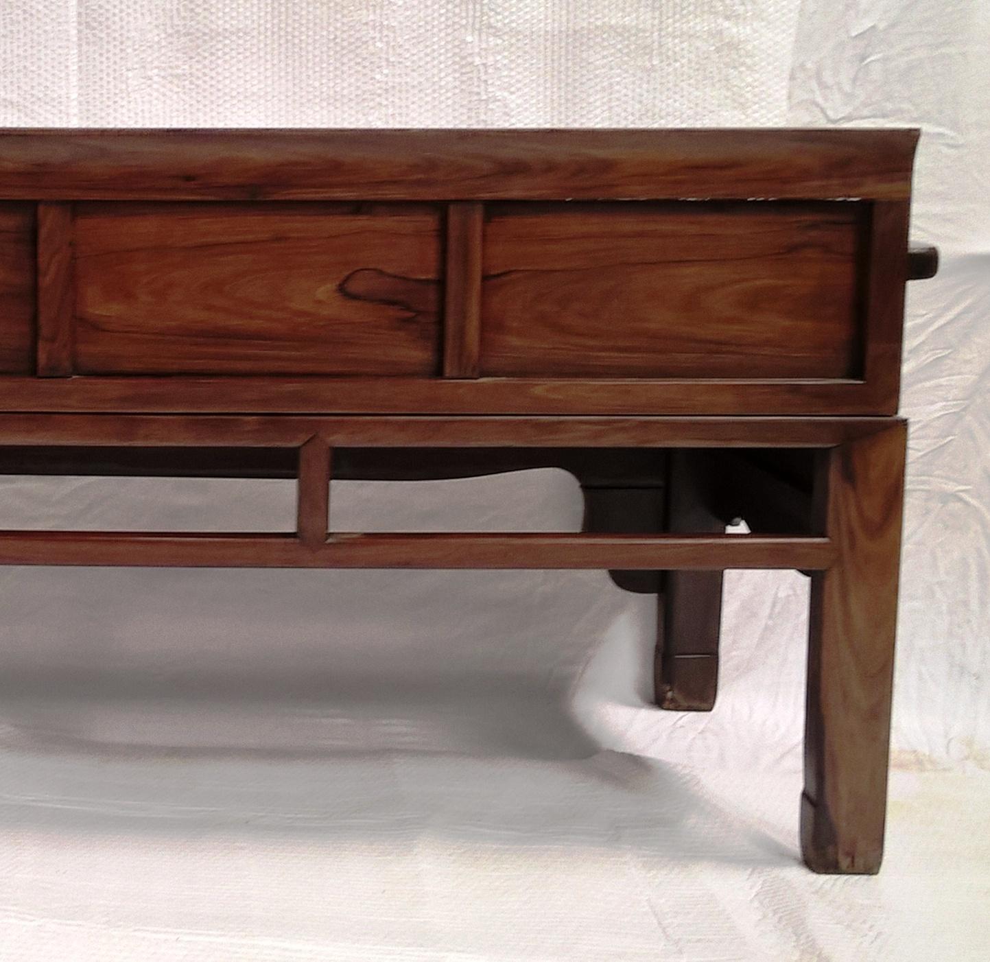 Late 19th Century Chinese Rosewood Bench For Sale 3