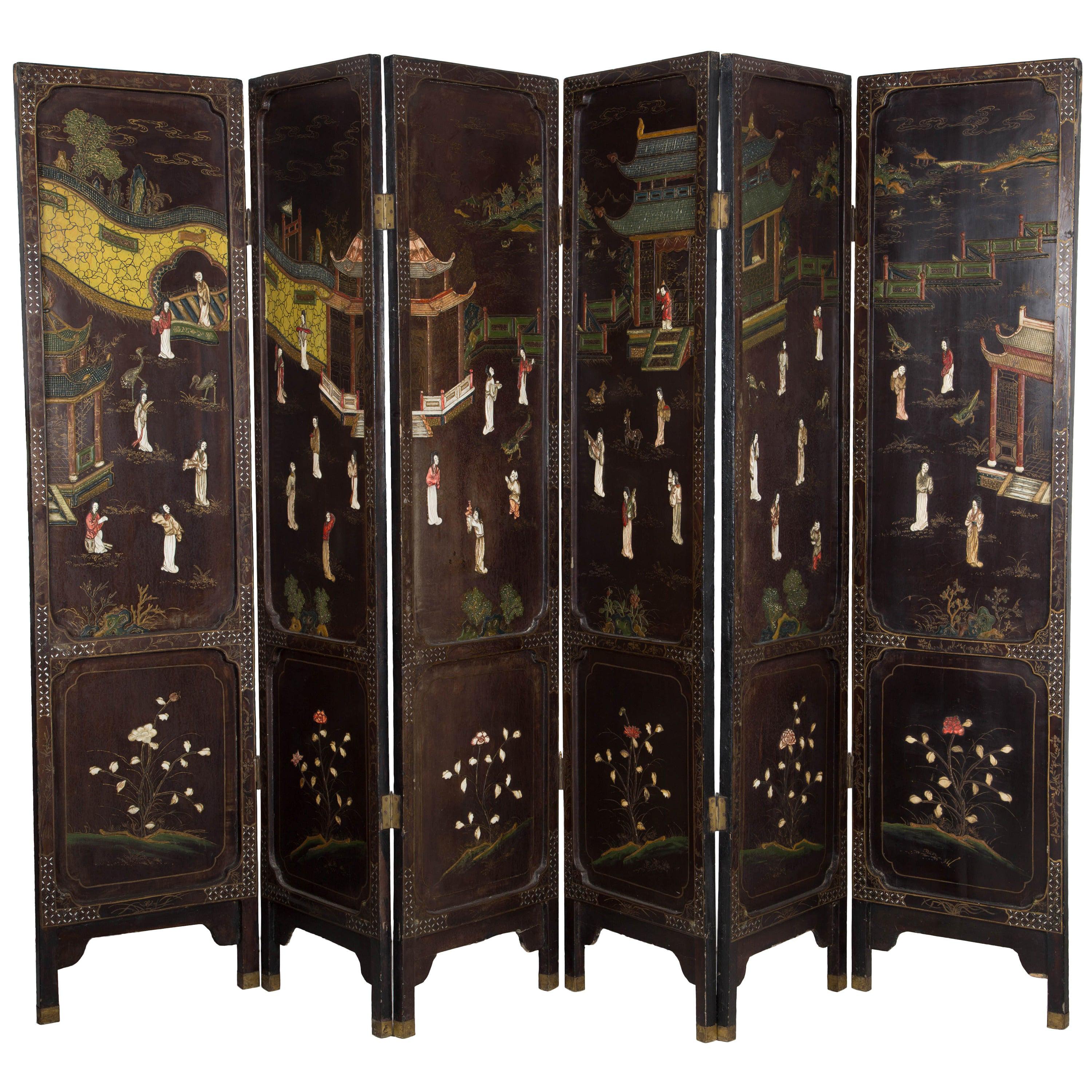 Late 19th Century Chinese Screen