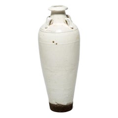 Late 19th Century Chinese Tapered Rice Wine Jar