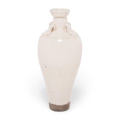 Late 19th Century Chinese Tapered Rice Wine Jar