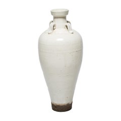 Late 19th Century Chinese Tapered Rice Wine Jar