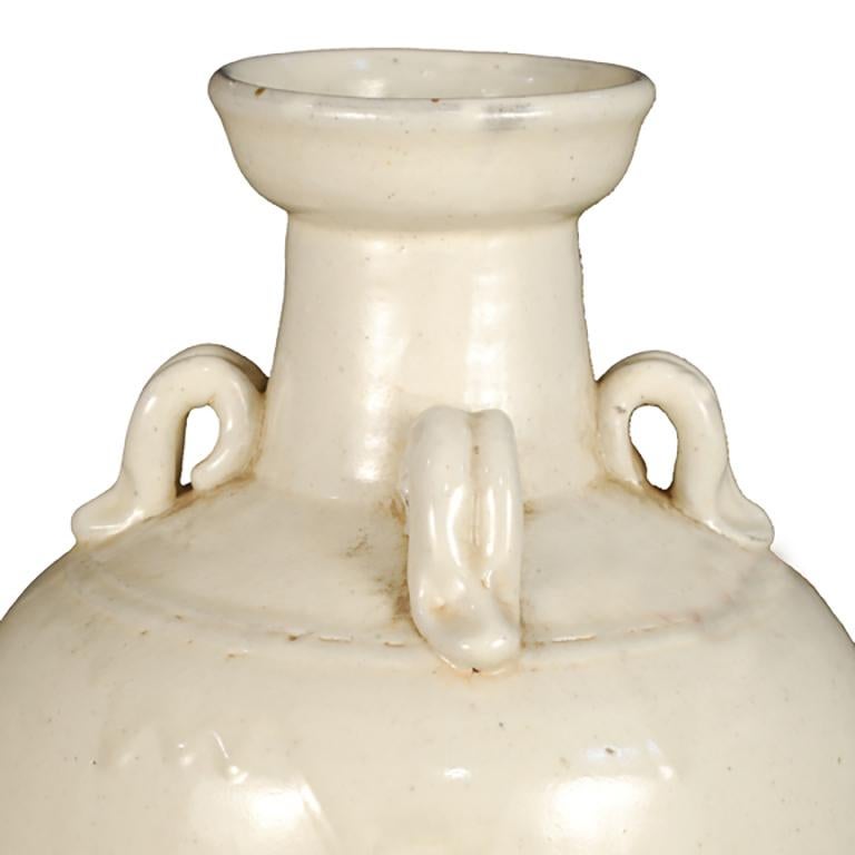 Qing Late 19th Century Chinese Tapered Rice Wine Jar