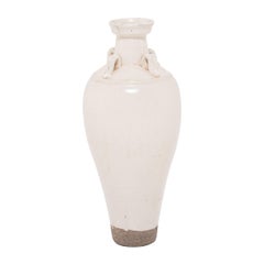 Late 19th Century Chinese Tapered Rice Wine Jar