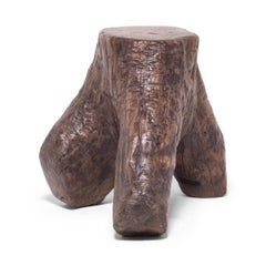 Late 19th Century Chinese Tri-Leg Trunk Table