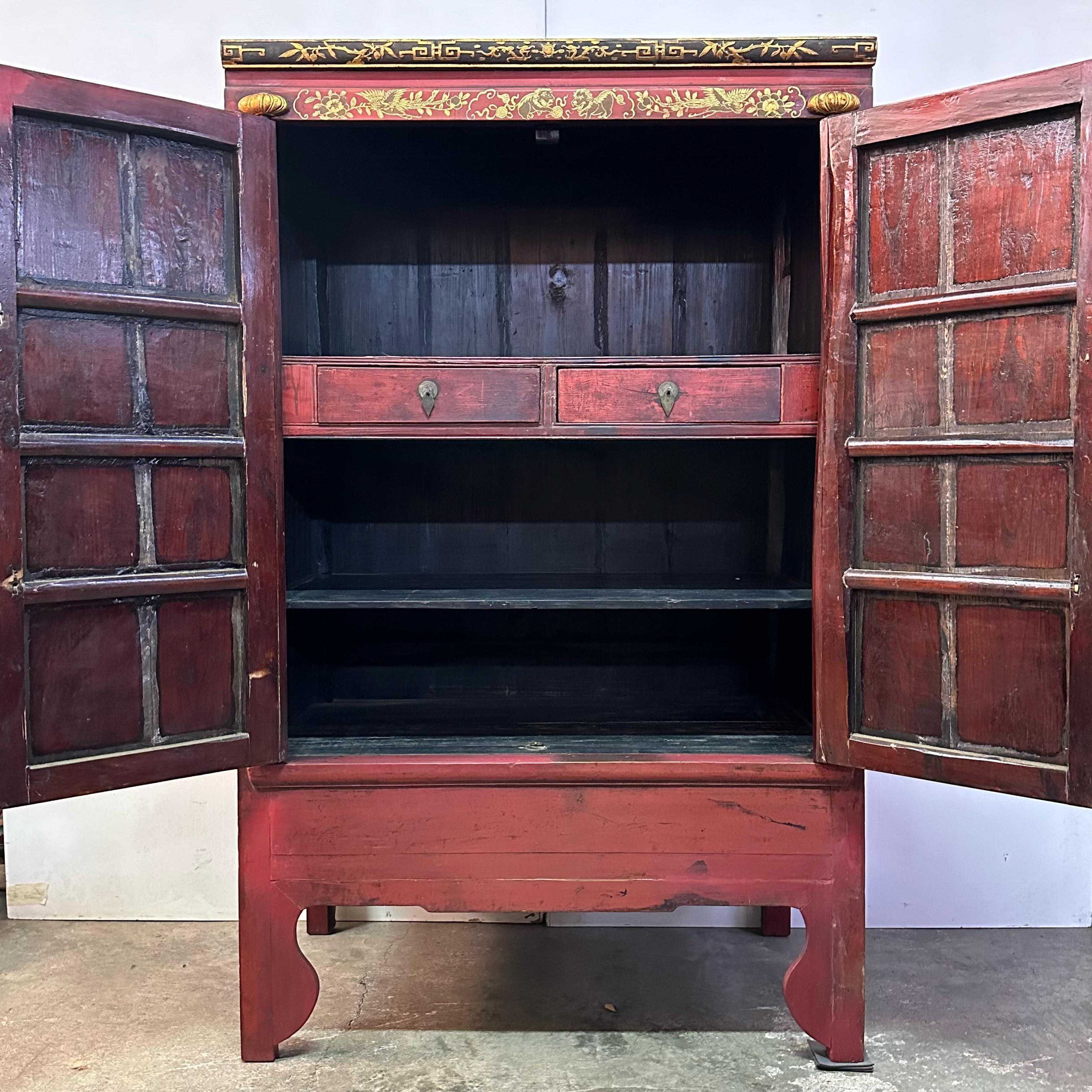 Late 19th Century Chinese Wedding Cabinet For Sale 10
