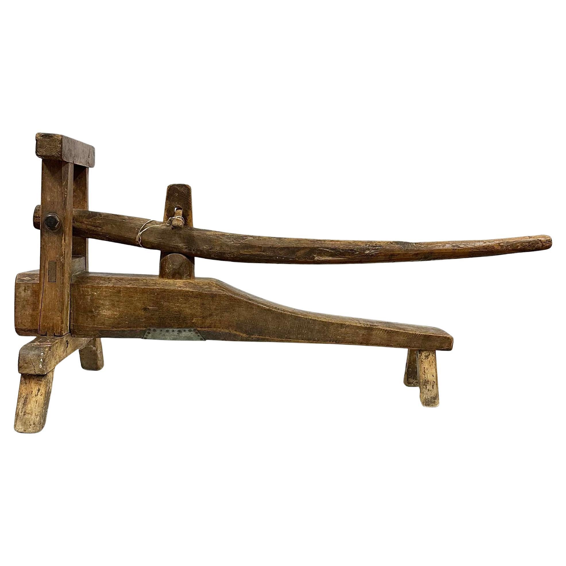 Late 19th Century Chinese Wooden Noodle Maker frame/Noodle press