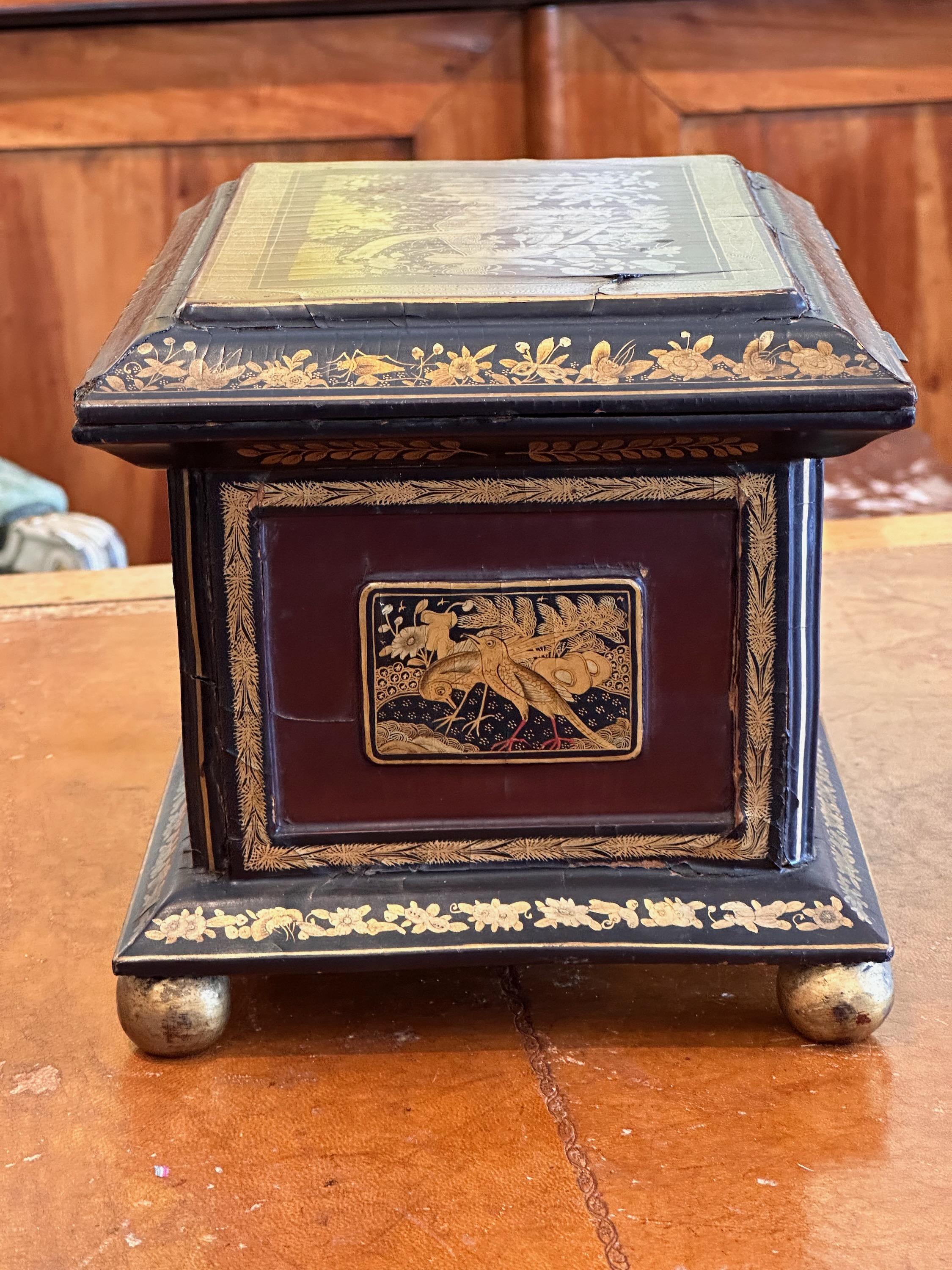Wood Late 19th Century Chinoiserie Box