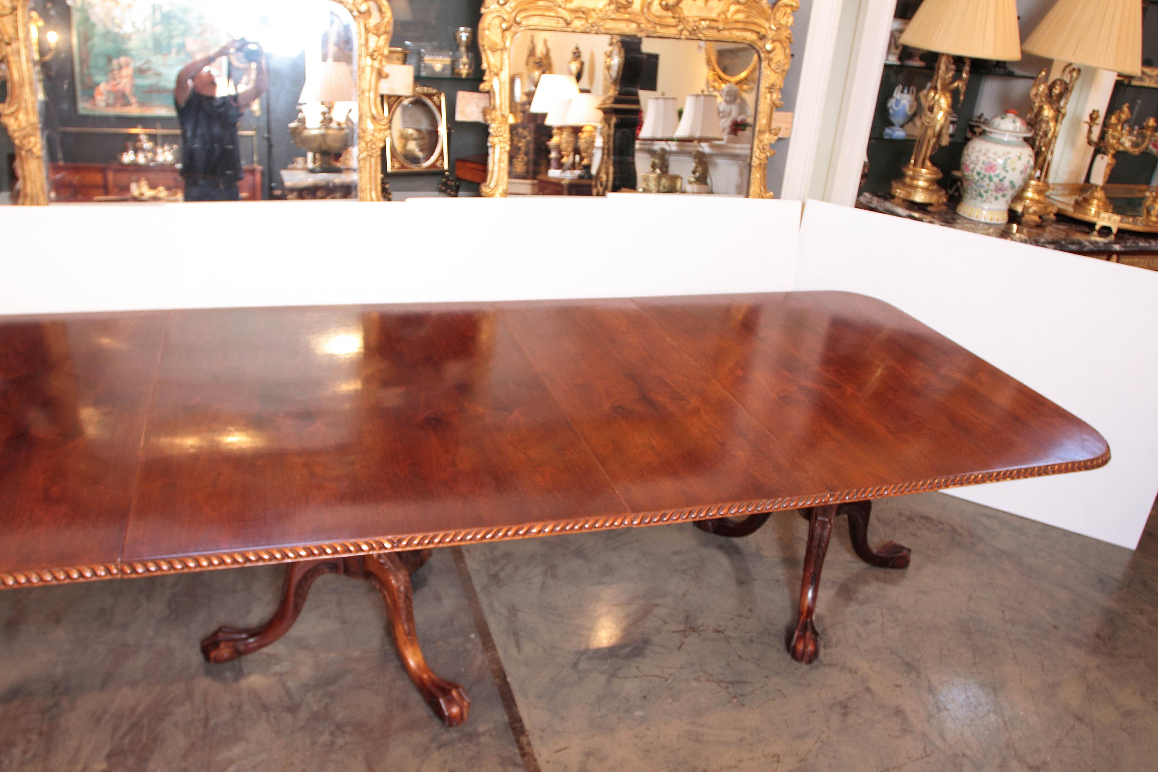 Late 19th Century Chippendale Mahogany Banquet Dining Table 7