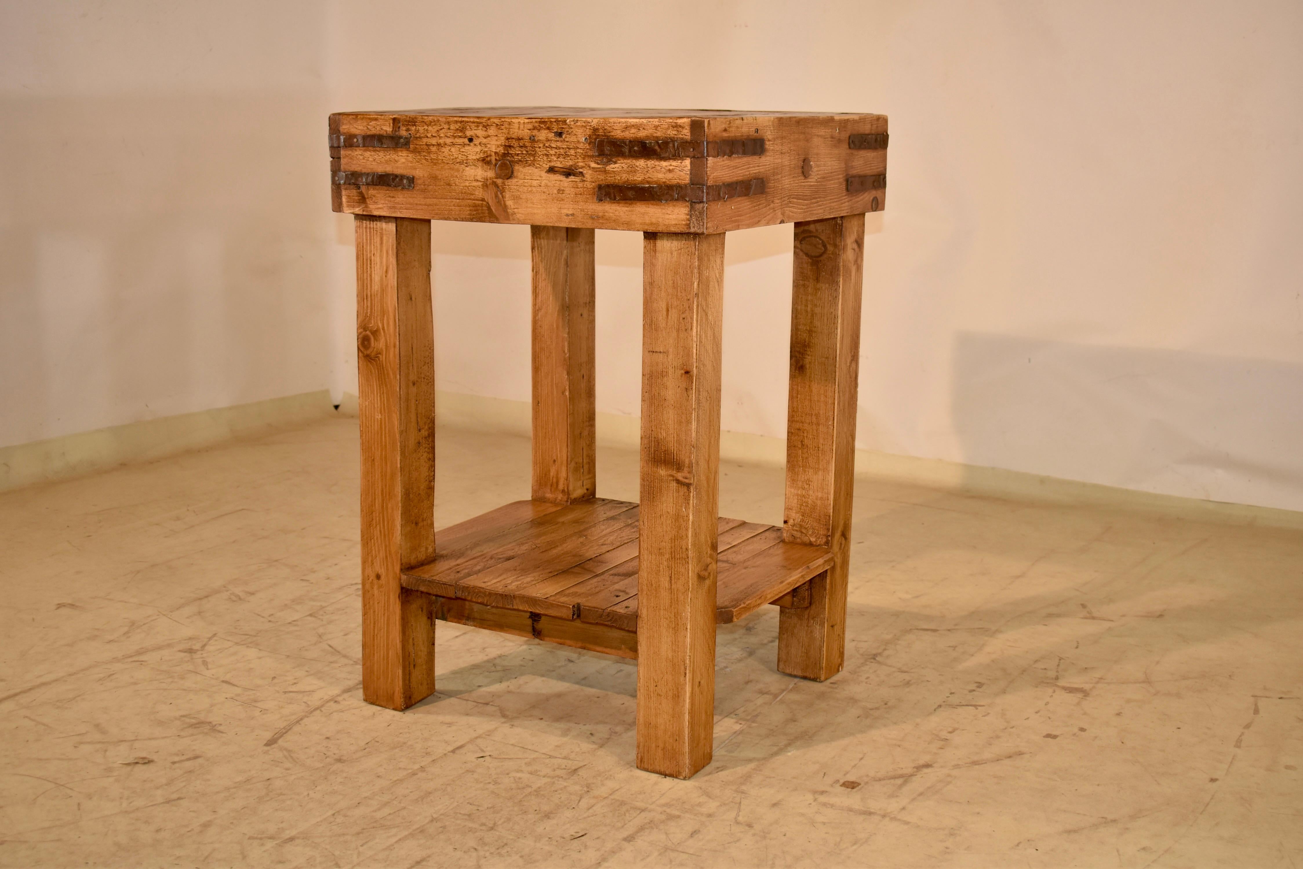 Chopping Block aus dem späten 19. Jahrhundert im Zustand „Gut“ im Angebot in High Point, NC