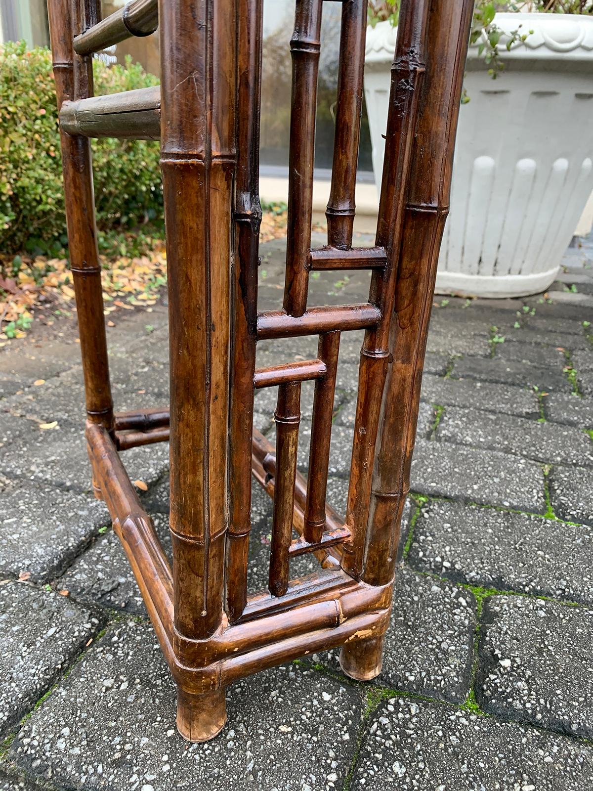 Late 19th Century circa 1880 Chinese Bamboo Altar Table / Long Console 6