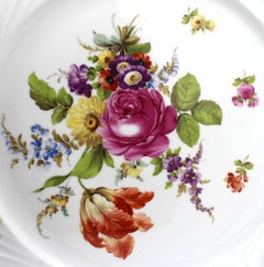 Plateau de service circulaire de la fin du 19e siècle par Carl Thieme