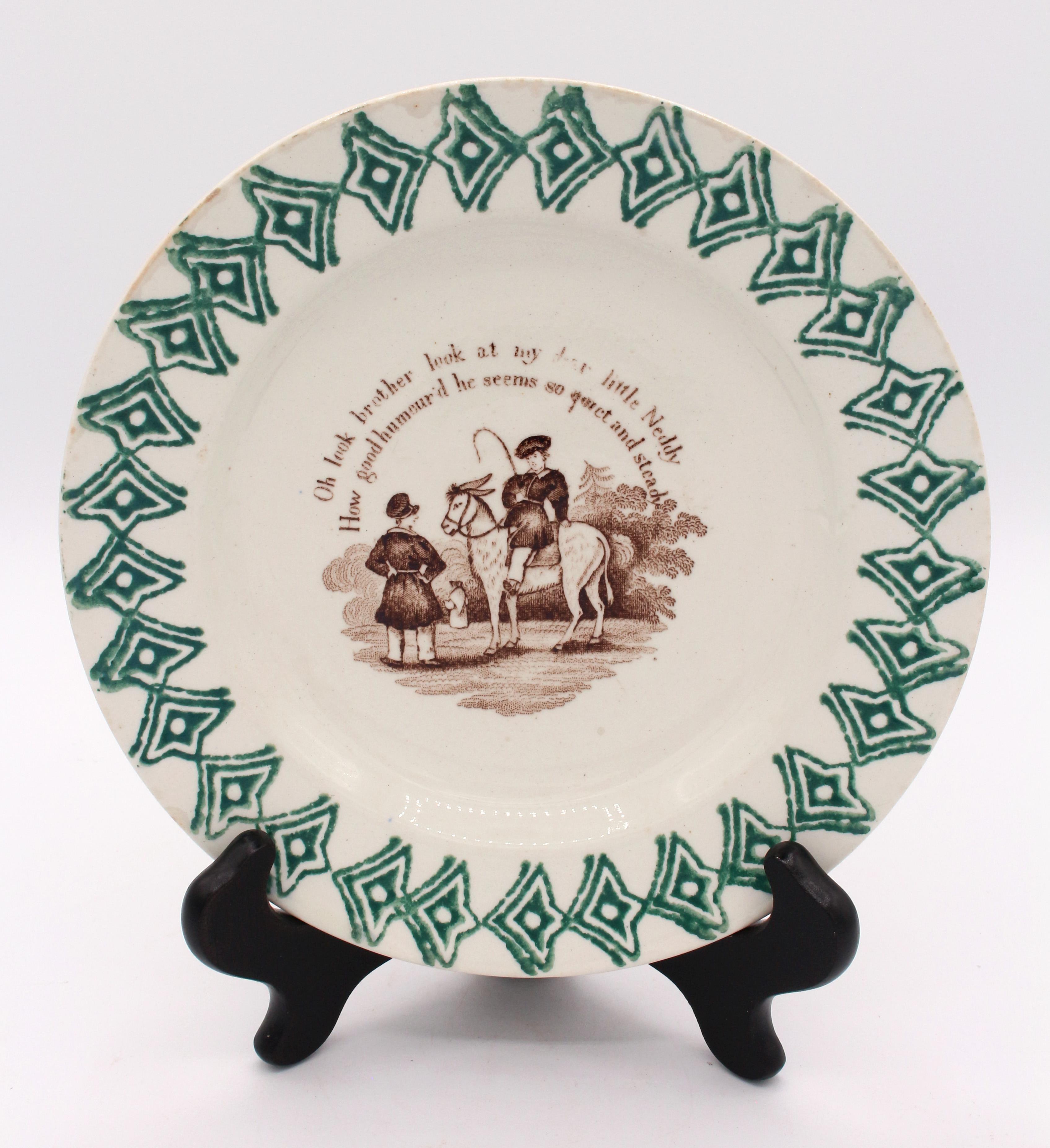 Late 19th Century Collection of 7 Clementson Brothers Ironstone Plates For Sale 4
