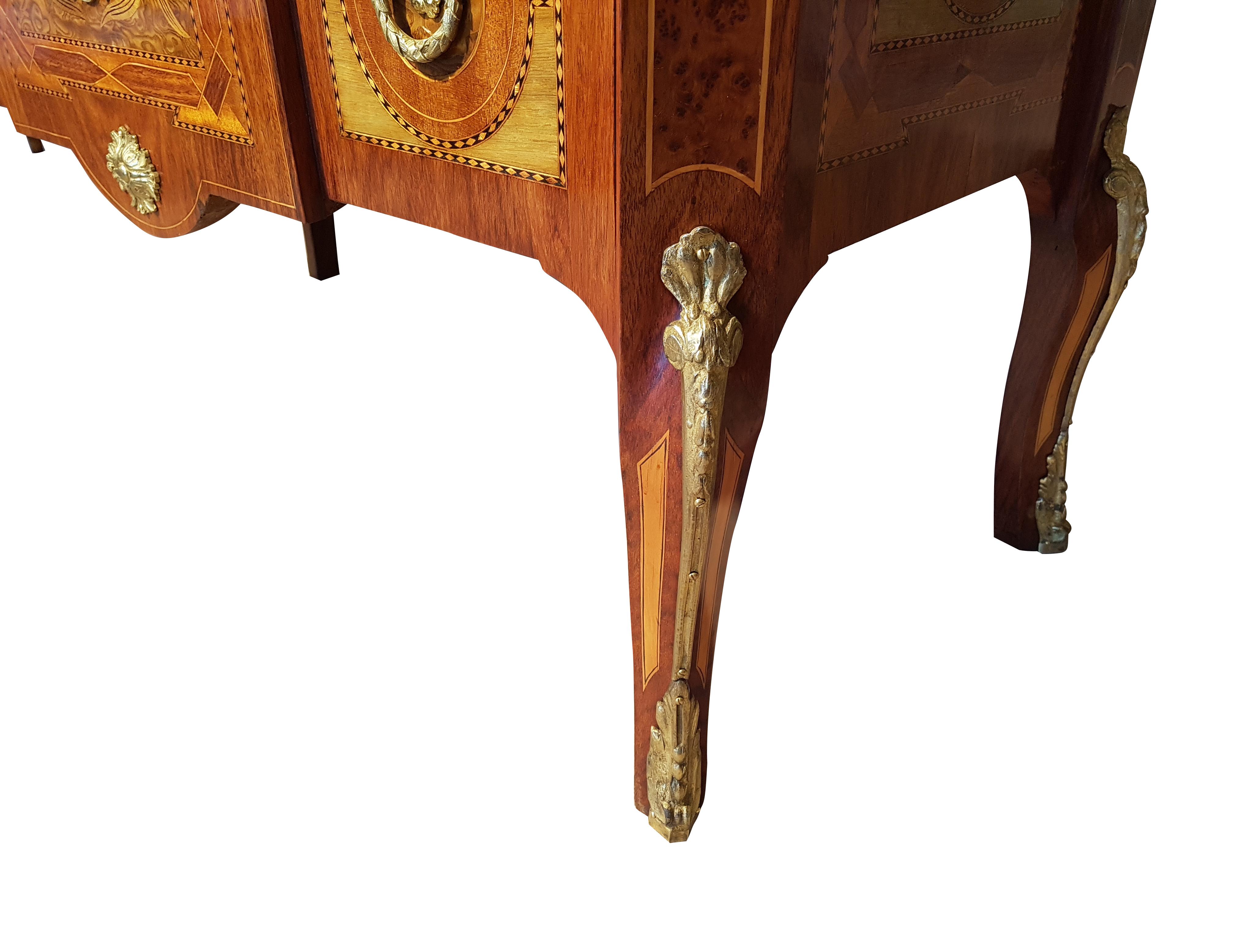 Late 19th Century Commode with Marble Top (Asche) im Angebot