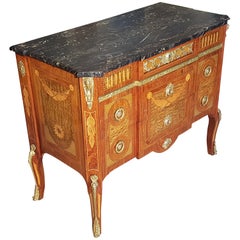 Antique Late 19th Century Commode with Marble Top