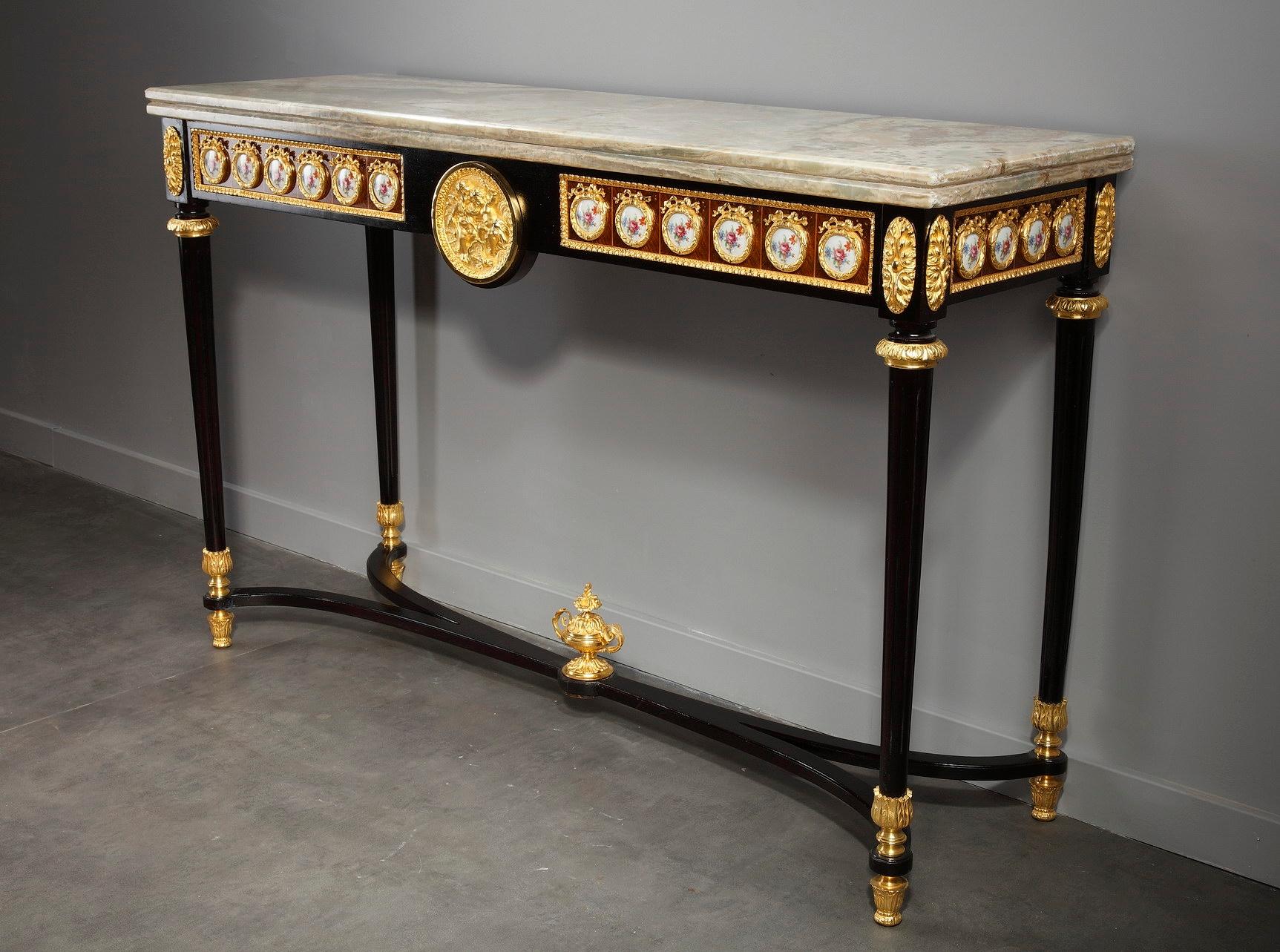 Late 19th Century Console Table and Mirror in Louis XVI Style 5