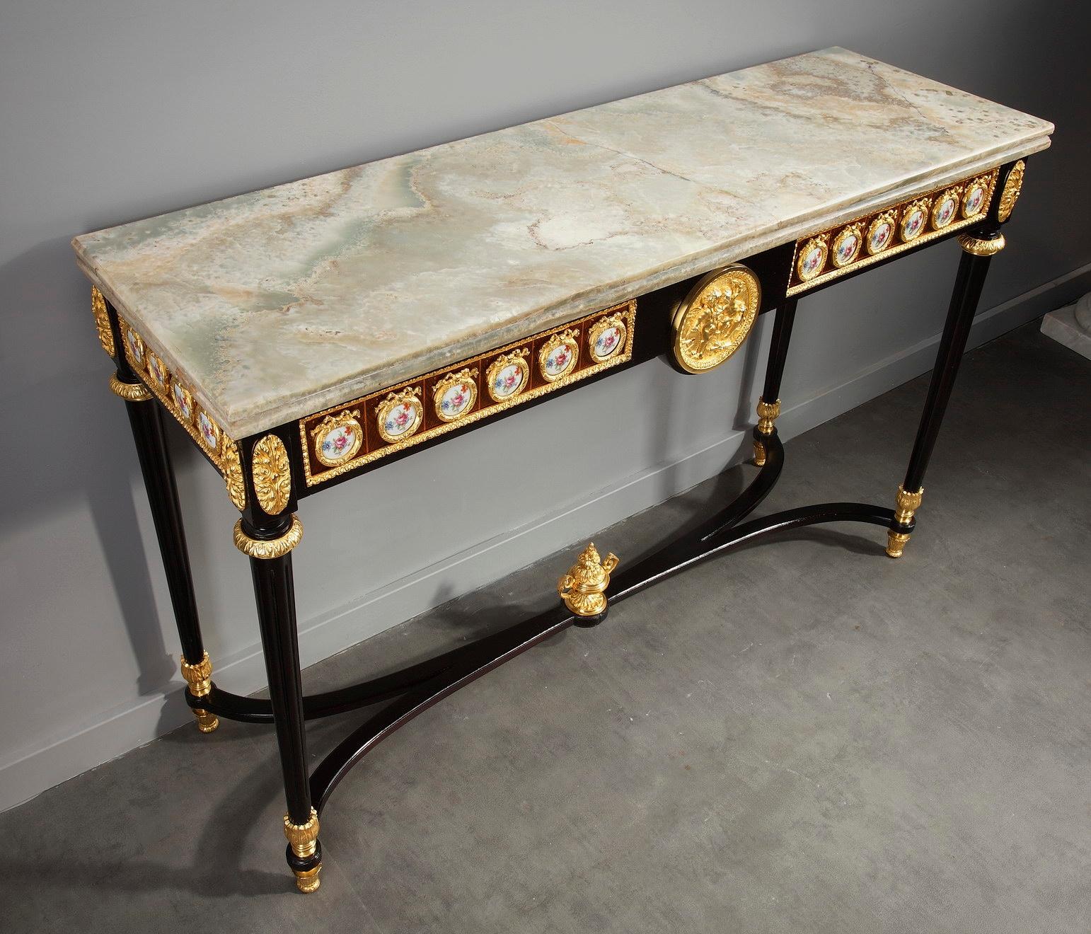 Late 19th Century Console Table and Mirror in Louis XVI Style 6