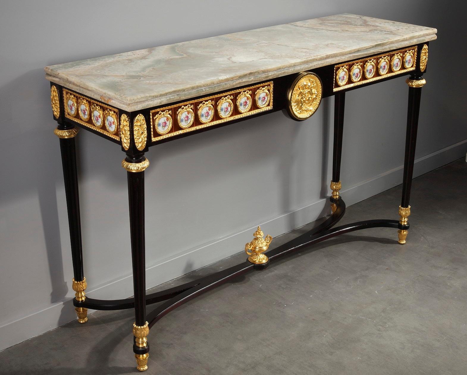 Late 19th Century Console Table and Mirror in Louis XVI Style 9